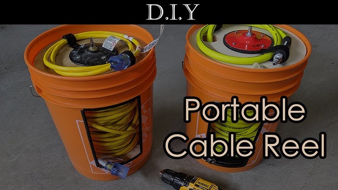 How to make a polly wire roller from a bucket. Drill powered 