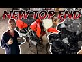 2 STROKE ENGINE REBUILD! Top End, Cylinder Honing, and More! 1990 CR125 Rebuild Part 4