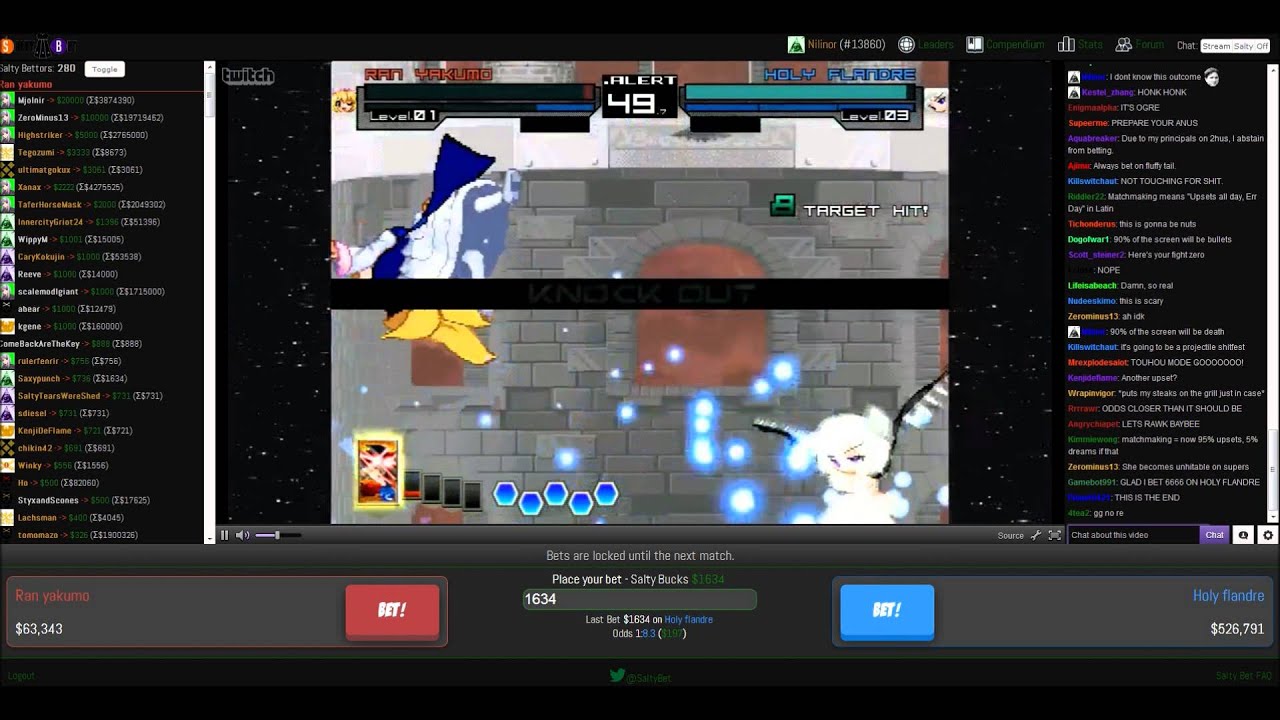 Salty Bets: Ran Yukomo vs Holy Flandre