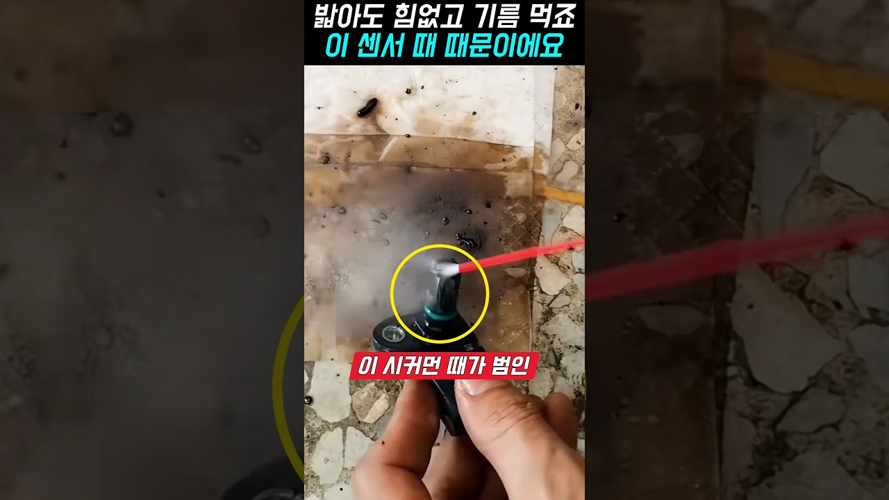 밟아도 힘없고 기름 많이 먹죠, 흡기 압력 센서 때 씻는 법