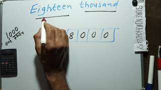 How to write Eighteen Thousand Only | How to write 18000 | 18k Spelling Hindi English | Hindi