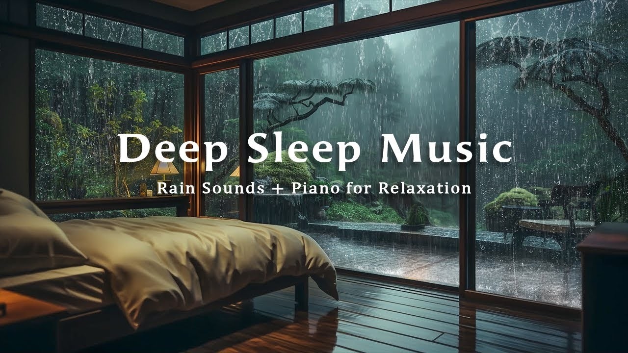 FALL INTO DEEP SLEEP INSTANTLY – Rain Sounds & Soft Piano
