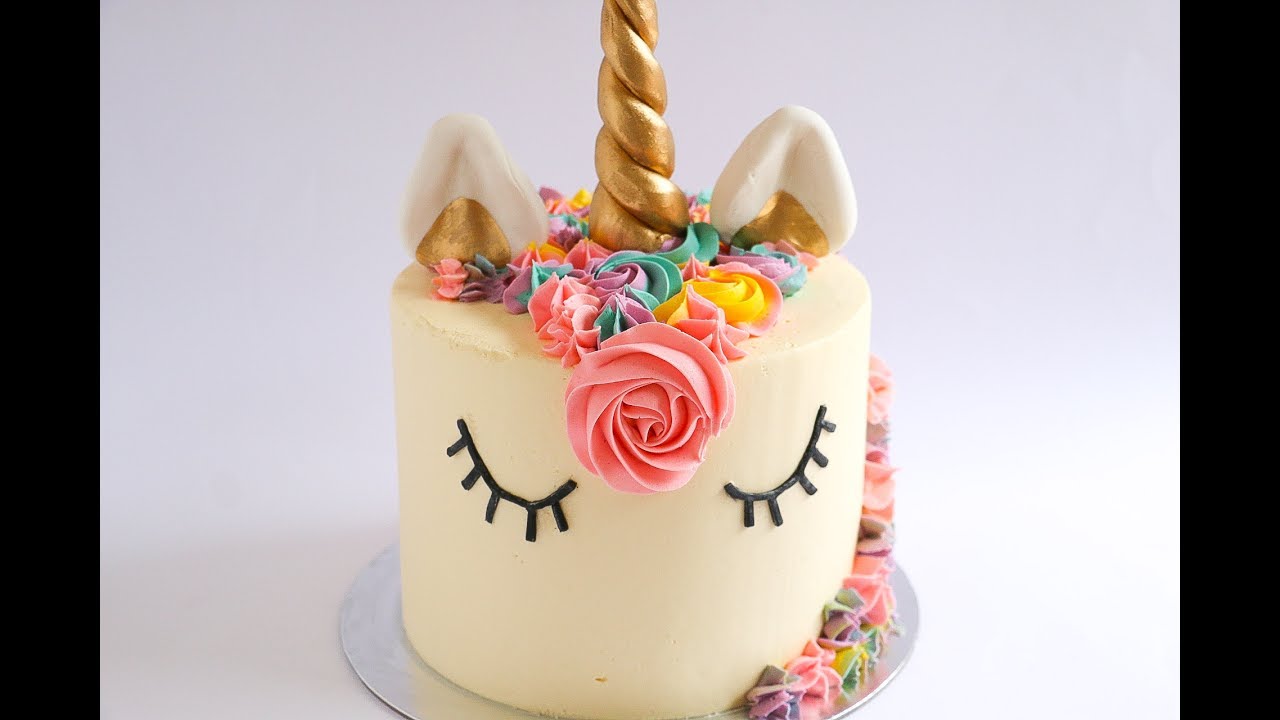 Unicorn Cake Tutorial- Rosie\'s Dessert Spot - YouTube