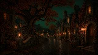 The Last Lanterns of the Autumn Village | Dark Academia Music | Cozy Gothic for Reading and Writing