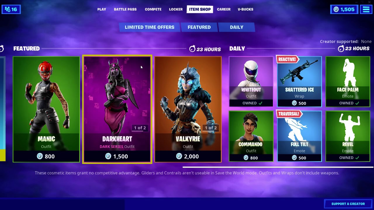 11/3/2020 Fortnite today item shop