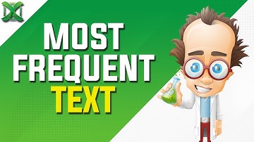 Most frequent text (dominant) | Excel Tips #46