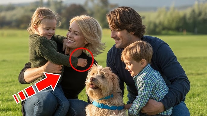 Parents pose with their children and dog, and then the photographer looks  closer and sees THIS… - YouTube