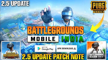 PUBG MOBILE | Version 2.5 Patch Note | Pubgmobile 2.5 update all new features | 2.5 release date