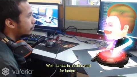 AR JARVIS + Speech Recognition using Vuforia