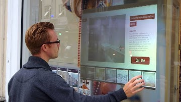 Interactive Window Display System with Touch Screen