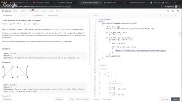 【每日一题】1039. Minimum Score Triangulation of Polygon, 05/11/2019