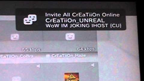 Creatiion Poison, Creatiion Haze, and Creatiion Sting in chat room