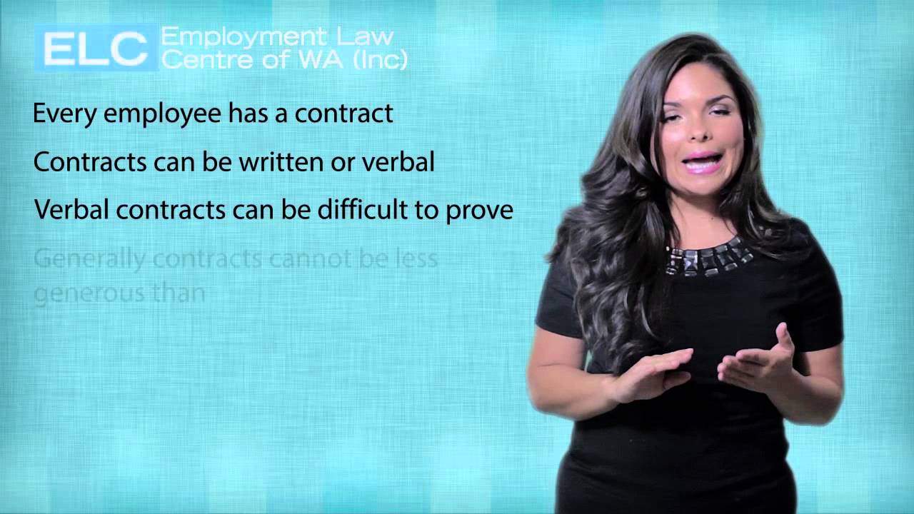 Employment Law in WA 7. Employment contracts YouTube