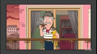 Pan up, pan down, french song, the end.