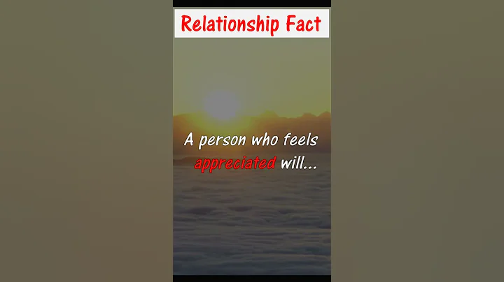Effect of appreciation... | Relationship facts ❤ | #shorts #AShortADay