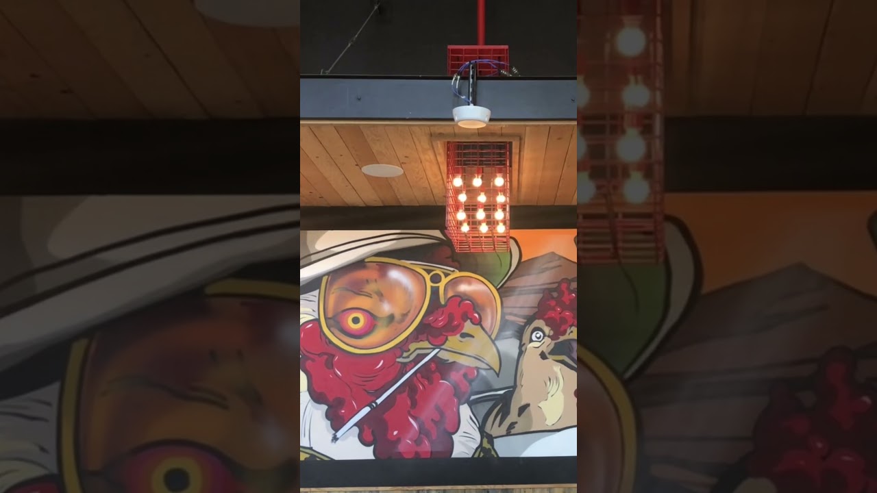 Crack Shack Las Vegas – Fear and Loathing Chicken Mural 🐔🎨