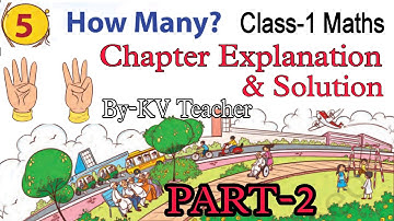 How Many? (PART-2) Chapter-5 Class-1 Maths NCERT Book Joyful हिंदी Explanation & Solution KV Teacher