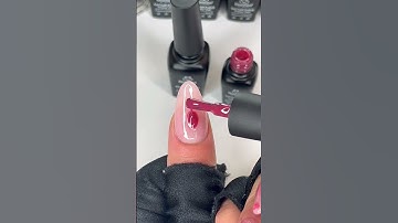 Aura Blush Nail Art #nailsart #bloominggel #auranails #blushnails