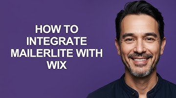 How to Integrate Mailerlite with Wix - KevinHowTo
