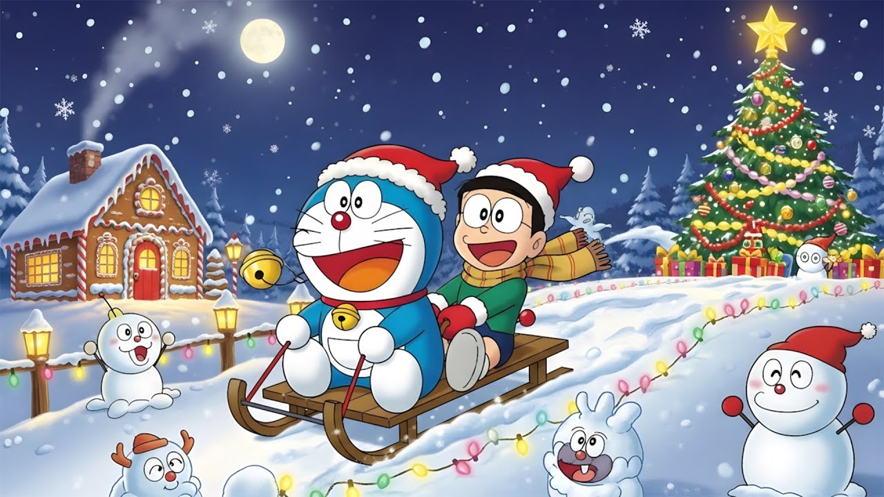 Doraemon and Nobita Christmas Adventure – A Warm Winter Night Full of Magic, Friendship, and Snow
