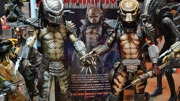 HOT New NECA 1/4 scale 18" CITY HUNTER & WARRIOR PREDATOR 2 FIGURE review! TOYS