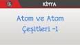 Atom ve Atom Yapısı ile ilgili video