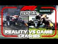 F1 2021 REAL LIFE CRASHES VS GAME Mp3 Song