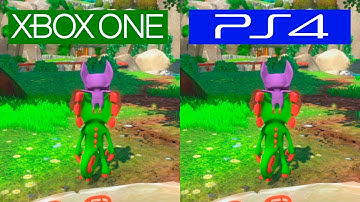 Yooka Laylee | PS4 VS ONE | GRAPHICS COMPARISON | Comparativa