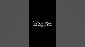 كرومات قرآن شاشة سوداء●القارئ: محمد الفقيه■ الله نور السموات والارض....