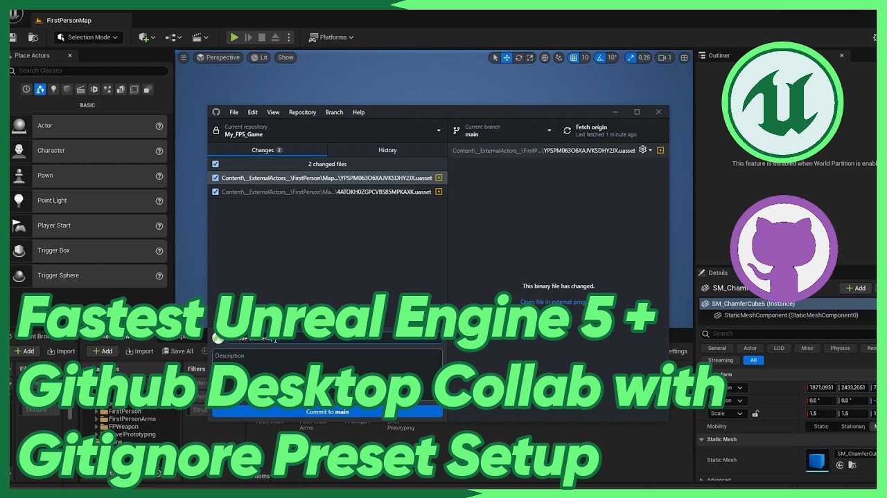 Fastest Unreal Engine 5 + Github Desktop Collab with Gitignore Preset ...