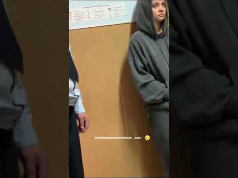 Катя Кищук в полиции