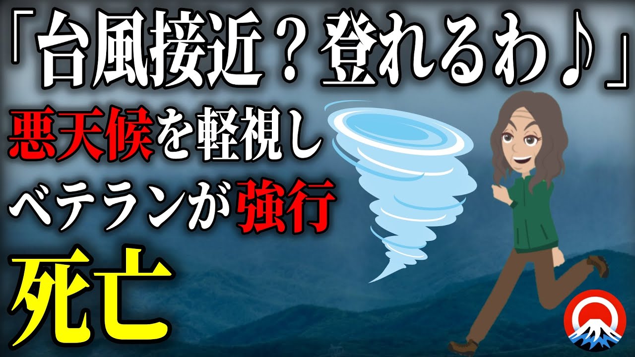 【総集編】悪天候の山に強行した結果、、それを見た登山者たちは、、【地形図とアニメで解説】