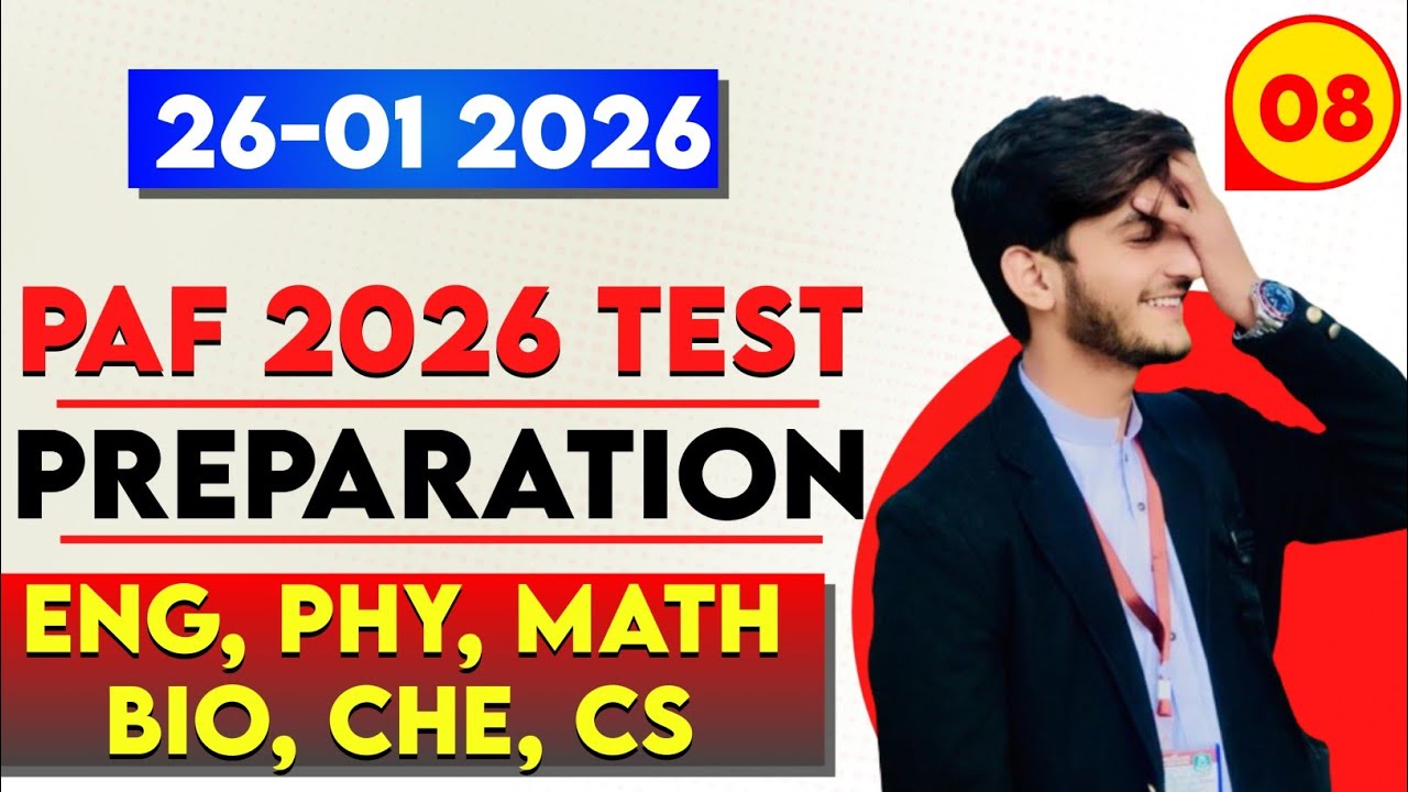 PAF Test Preparation 2026 |Paf test preparation|PAF test preparation mcqs 2026|