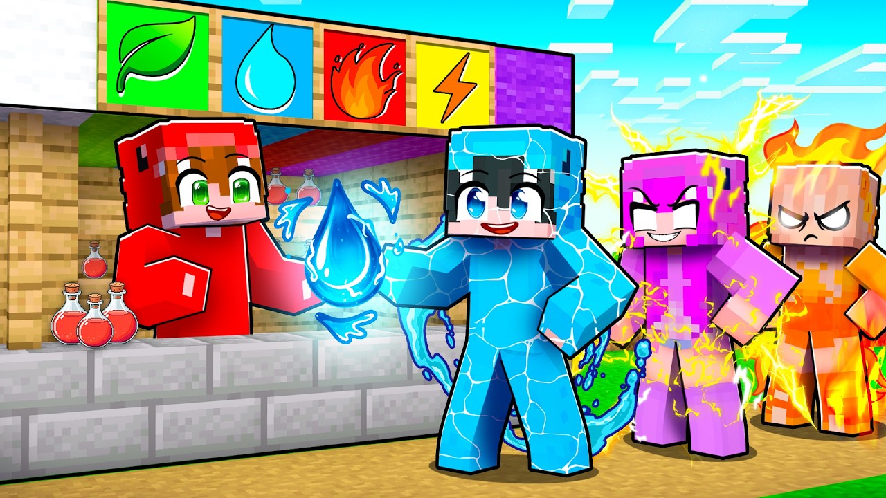 Abrí una TIENDA ELEMENTAL en Minecraft!