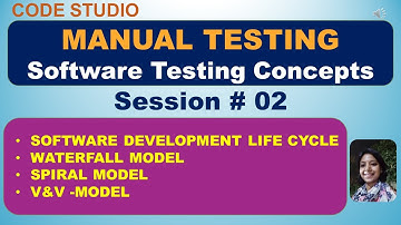 Manual Testing Session# 02 - Software Testing Concepts | Software Development Life Cycle