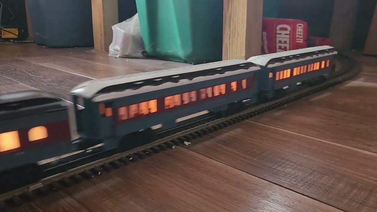My 2024 Polar Express themed Christmas train video with my public library Christmas train display
