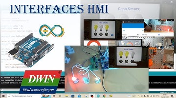 4) Pantalla Touch HMI - DWIN y ARDUINO UNO - Control de Luces y Servo Motor 😉
