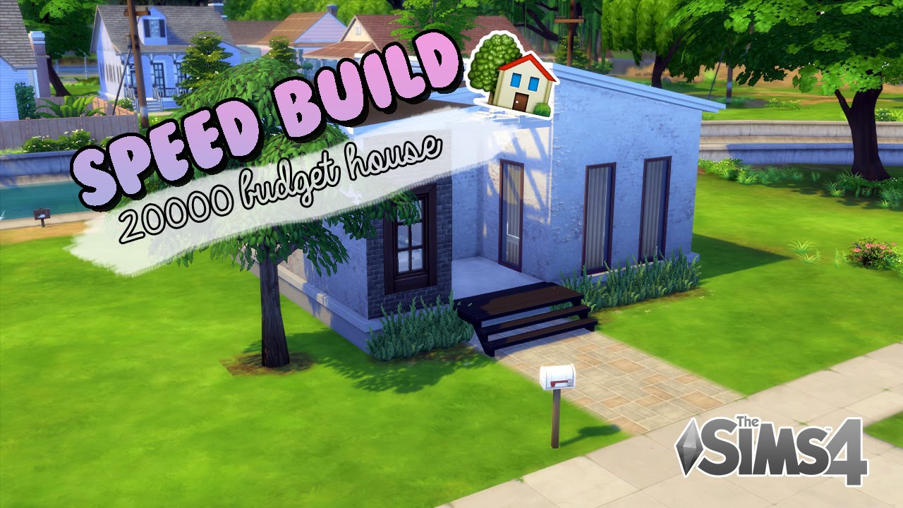 The Sims 4 | Speed Build | 20000 Budget House (no cc) - YouTube