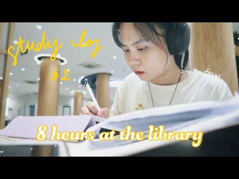 Study vlog | học đến khi thư viện đóng cửa