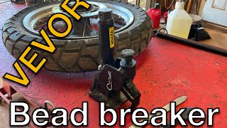 VEVOR bead breaker review #motorcycle #dirtbike #repair #moto #harleydavidson #