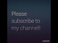 Please subscribe!!