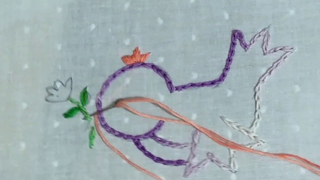 Hand embroidery easy design for baby and kids dress YouTube