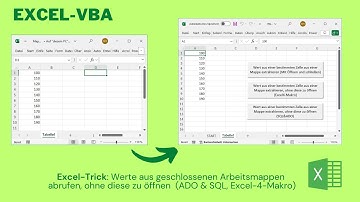 Video 419: Excel liest Daten aus geschlossenen Dateien – ohne sie zu öffnen! 🔥