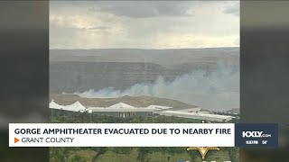 Gorge Amphitheater evacuated due to wildfire, bad weather