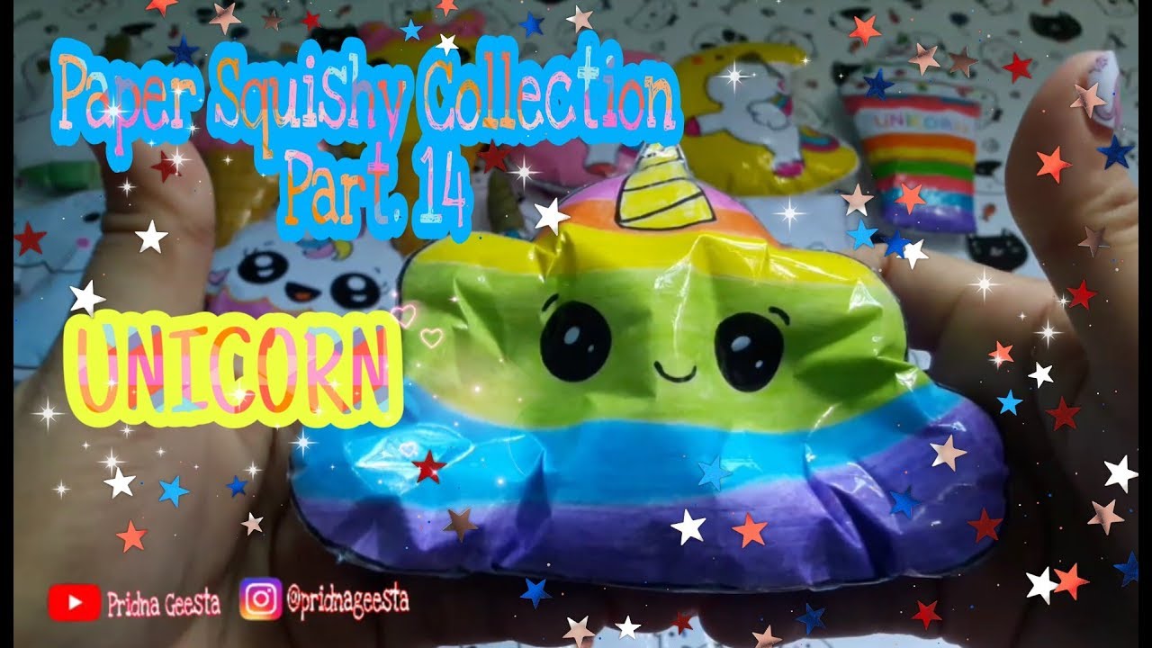 paper squishy collection 2019 part 14 unicorn