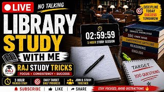 2 Hour Live Study Session 🔥 | Focus With Me 💯 | Evening Study Time | Raj Study Tricks  🎯#live