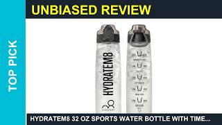 HYDRATEM8 32 oz Sports Water Bottle with Time Review 2026 screenshot 5