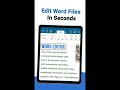 Word Editor: Docs & Docx Files