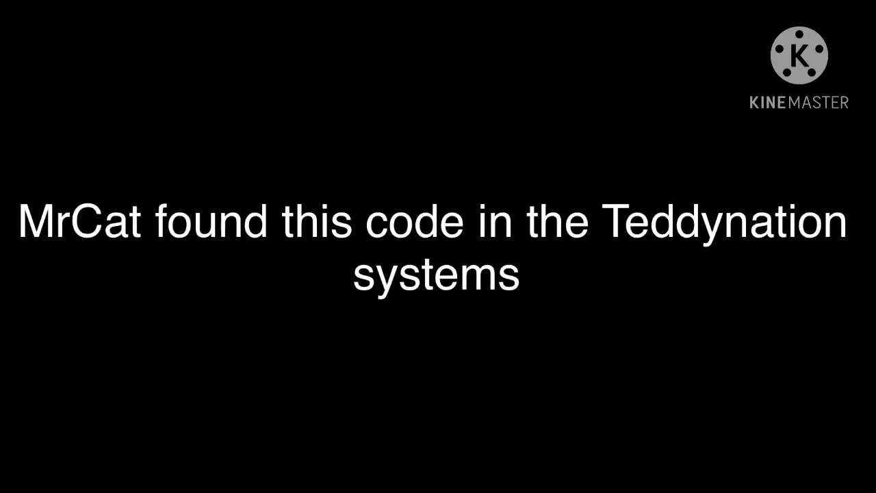 MrCat found this code on the Teddynation systems! Could it be the next end day?