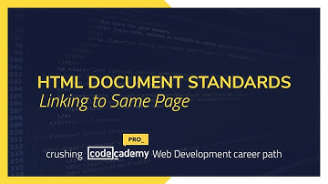 Crushing Codecademy PRO WEB DEVELOPMENT career path Challenge - Linking to Same Page